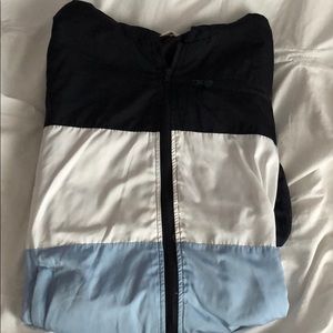 John Galt tri-color rain jacket